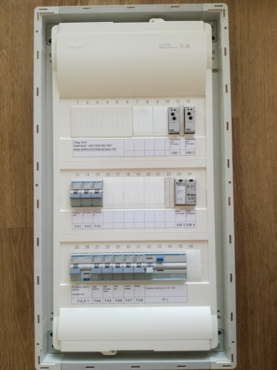 Rekonstrukce elektrické sítě 230 V / 400 V